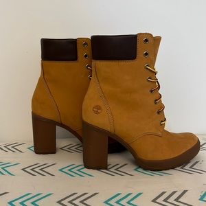 Timberland combat boots high heels